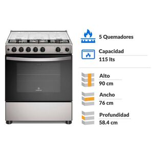 Cocina A Gas Mademsa Fm5ssc 5 Quemadores